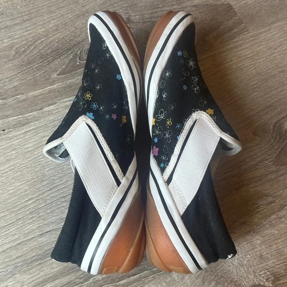 RARE Puma Criss-Cross Two Sole Sneakers Black White Gum Womens‎ 9 UK 6.5 EU 40